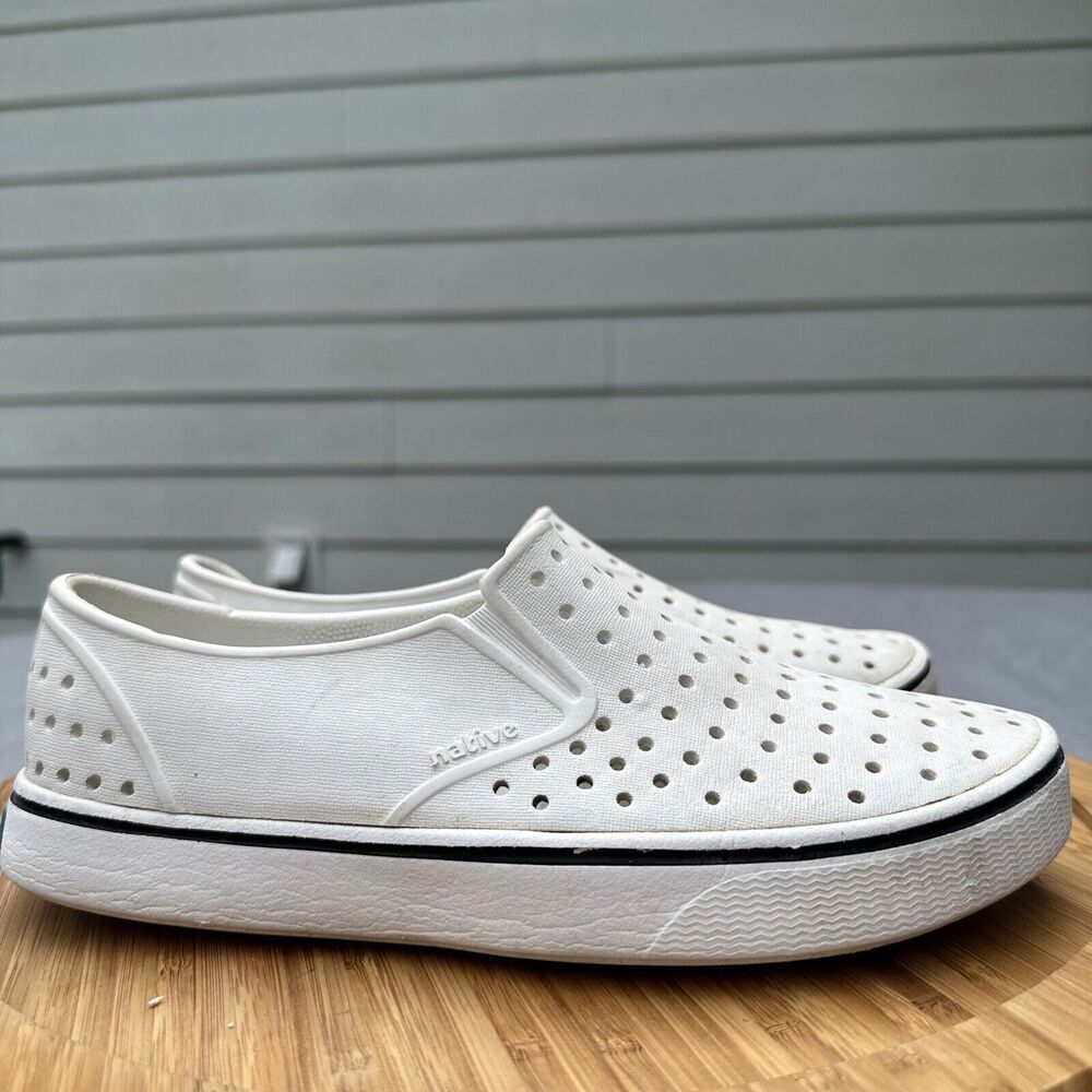 Native Miles Slip On Water Sneakers Shoes Mens/Big Boy Size 5 W Size 7 White